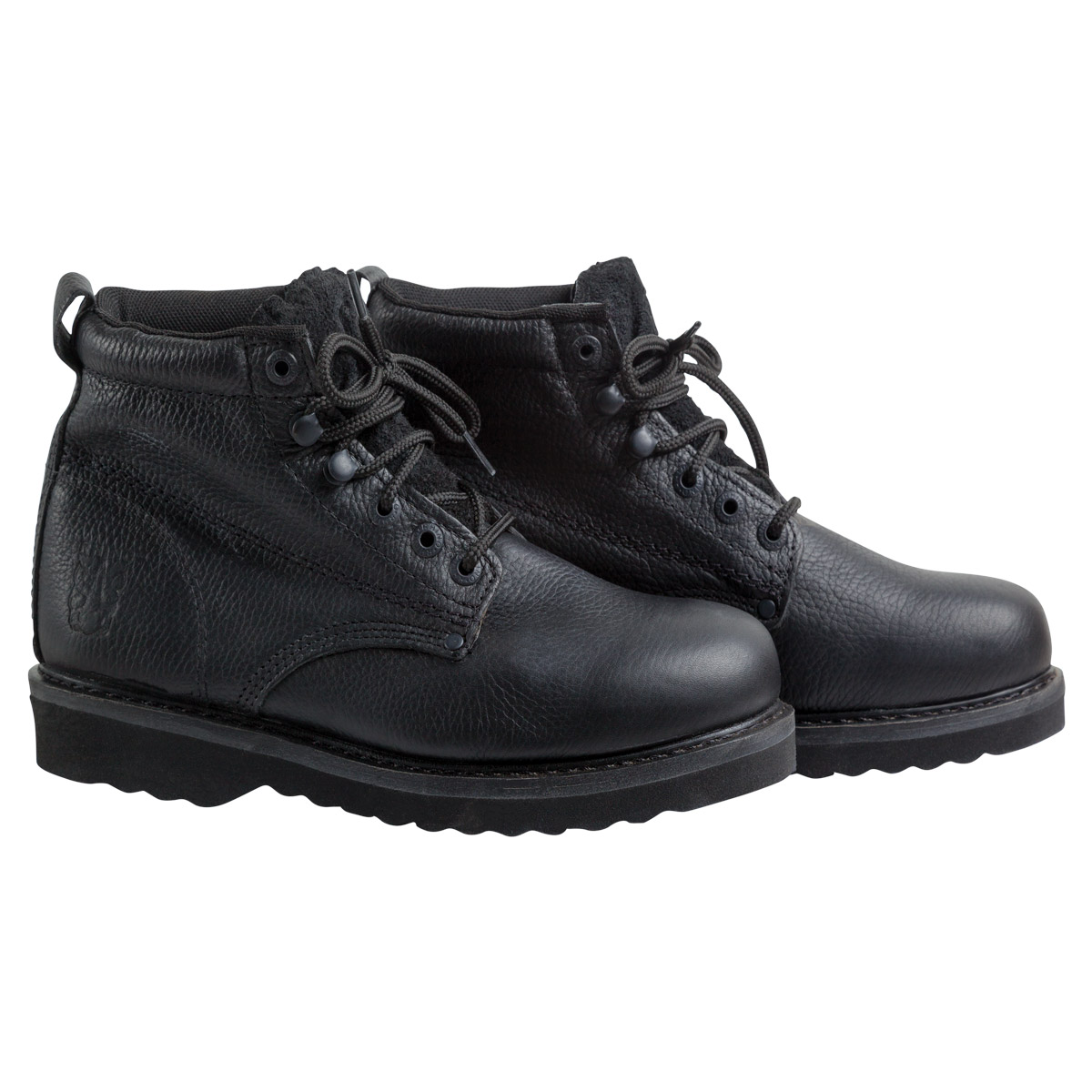 Rhino® 6” Plain Toe Leather Work Boot – Black